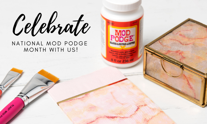 Happy National Mod Podge Month!, The Plaid Palette DIY craft ideas,  products, and more